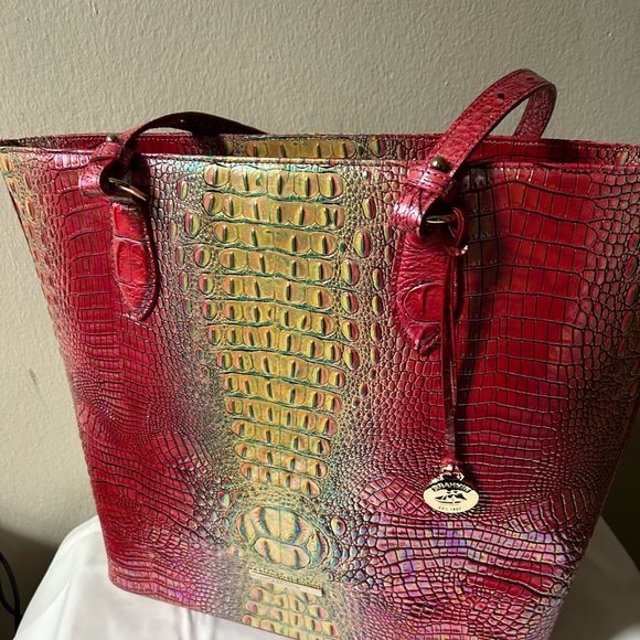 BRAHMIN ELLEN SND ADY WALLET DRAGONFRUIT MINI OMBRÉ MELBOURNE - Picture 3 of 10